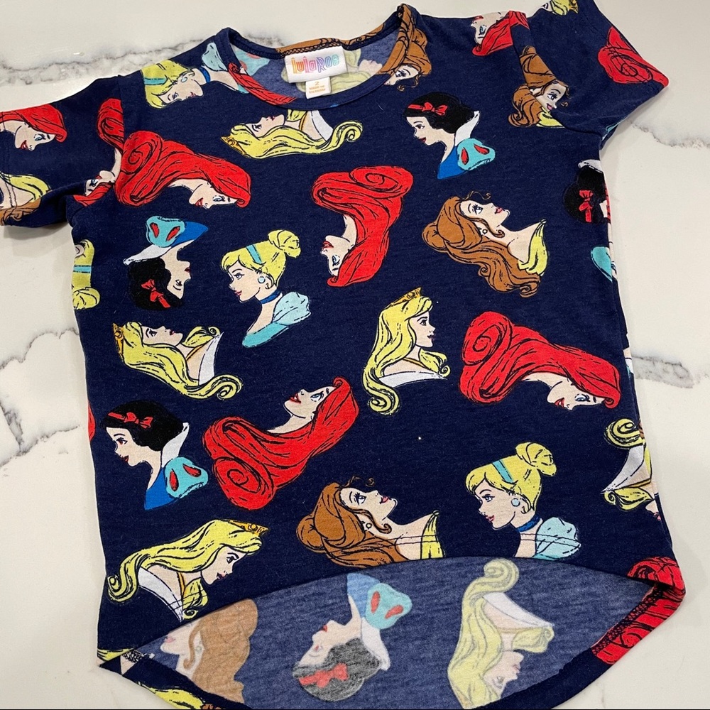 👑 Blue Disney Princess LuLaRoe Gracie Size 2 👑